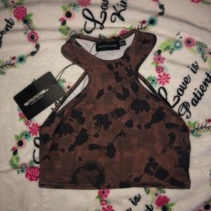 Pretty little thing cropped halter top